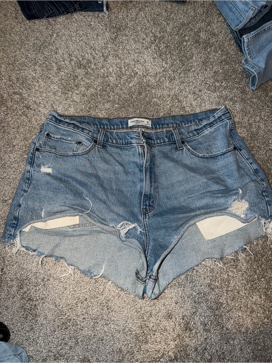 Pants - Abercrombie & Fitch Denim Jean Shorts Curve Love